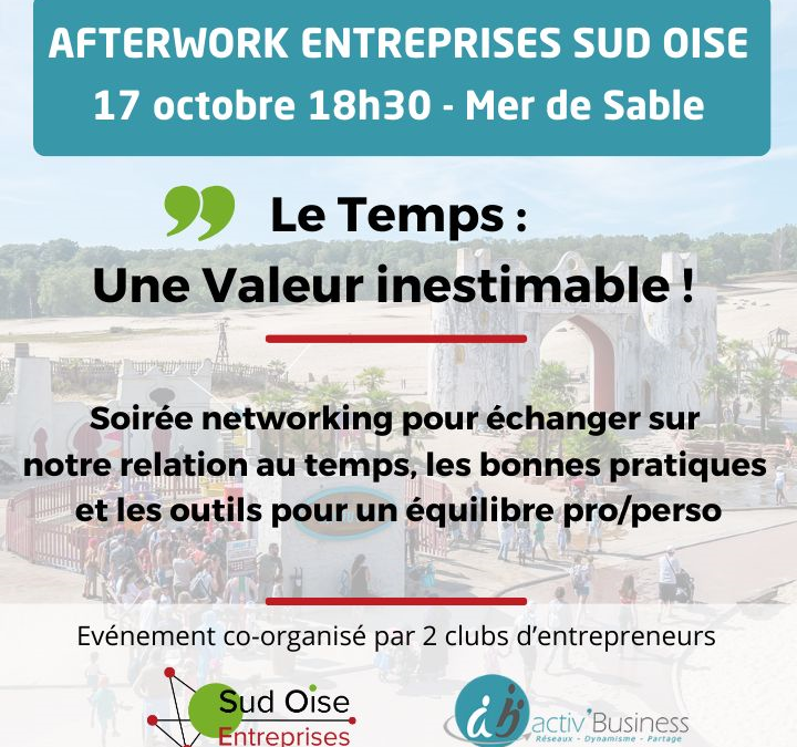 Afterwork le 17 octobre sur la gestion du temps